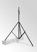 LEVELING LEG FOR LIGHTING/SPEAKER STAND, SECURED WITH CLAMP, HEIGHT ADJUSTMENT UP TO 7.874"